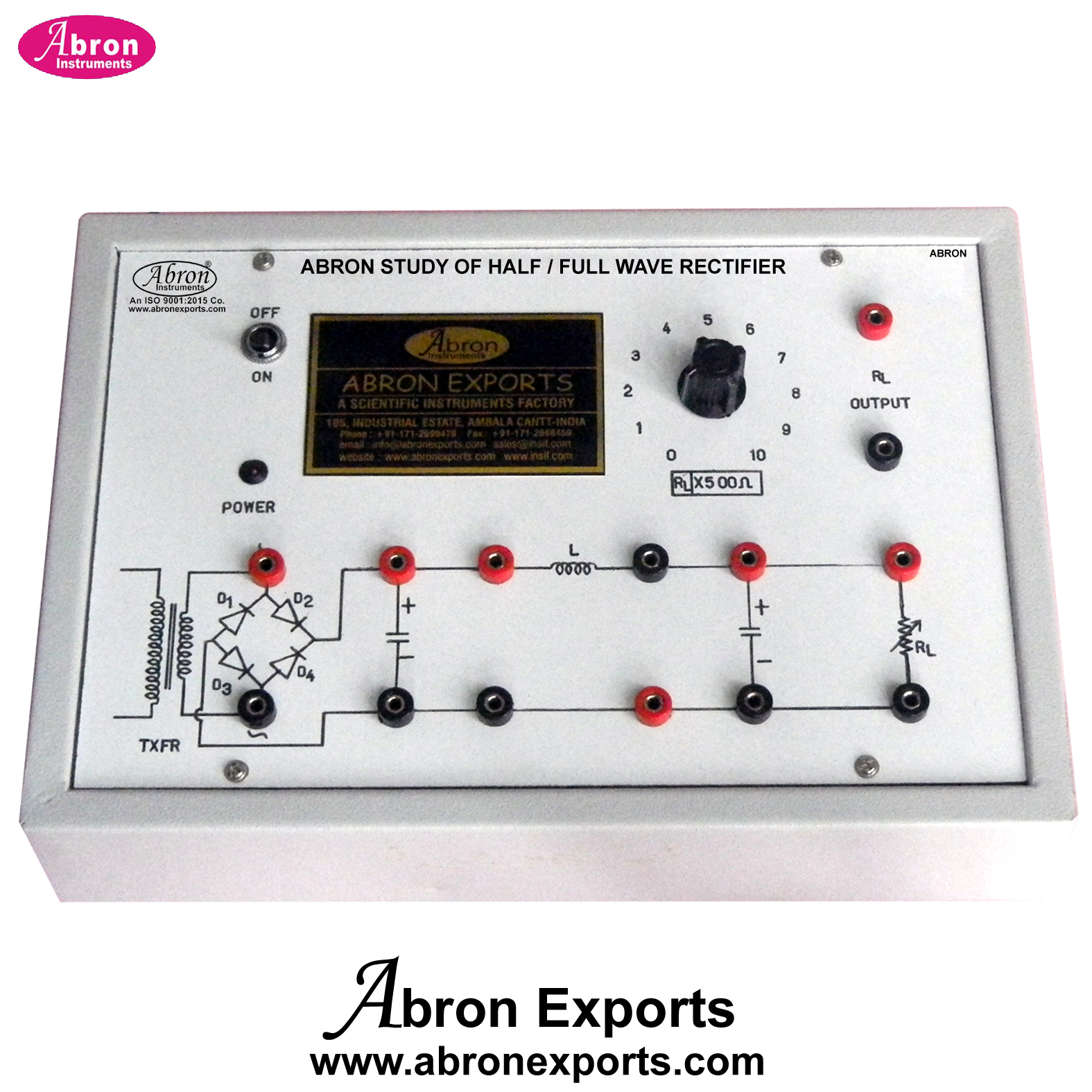 Diode As Half/Full Waver Bridge Rectifier no meter electronic trainer Kit with sockets power supply AE-1251B